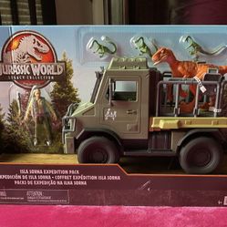 JURASSIC WORLD LEGACY COLLECTION ISLA SORNA EXPEDITION PACK ACTION FIGURE SET TOY 