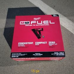 Milwaukee 15ga Finish Nailer 