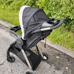 Baby Stroller Diapers And 3 Cans Of Baby Formula 