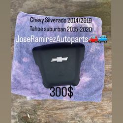 Chevy Silverado Tahoe Suburban 2015 Black Steering Wheel Truck Part 