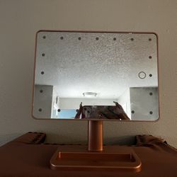 Mirror With Lights And Bluetooth Speaker 