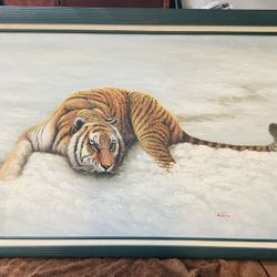 Tiger Oil Painting 