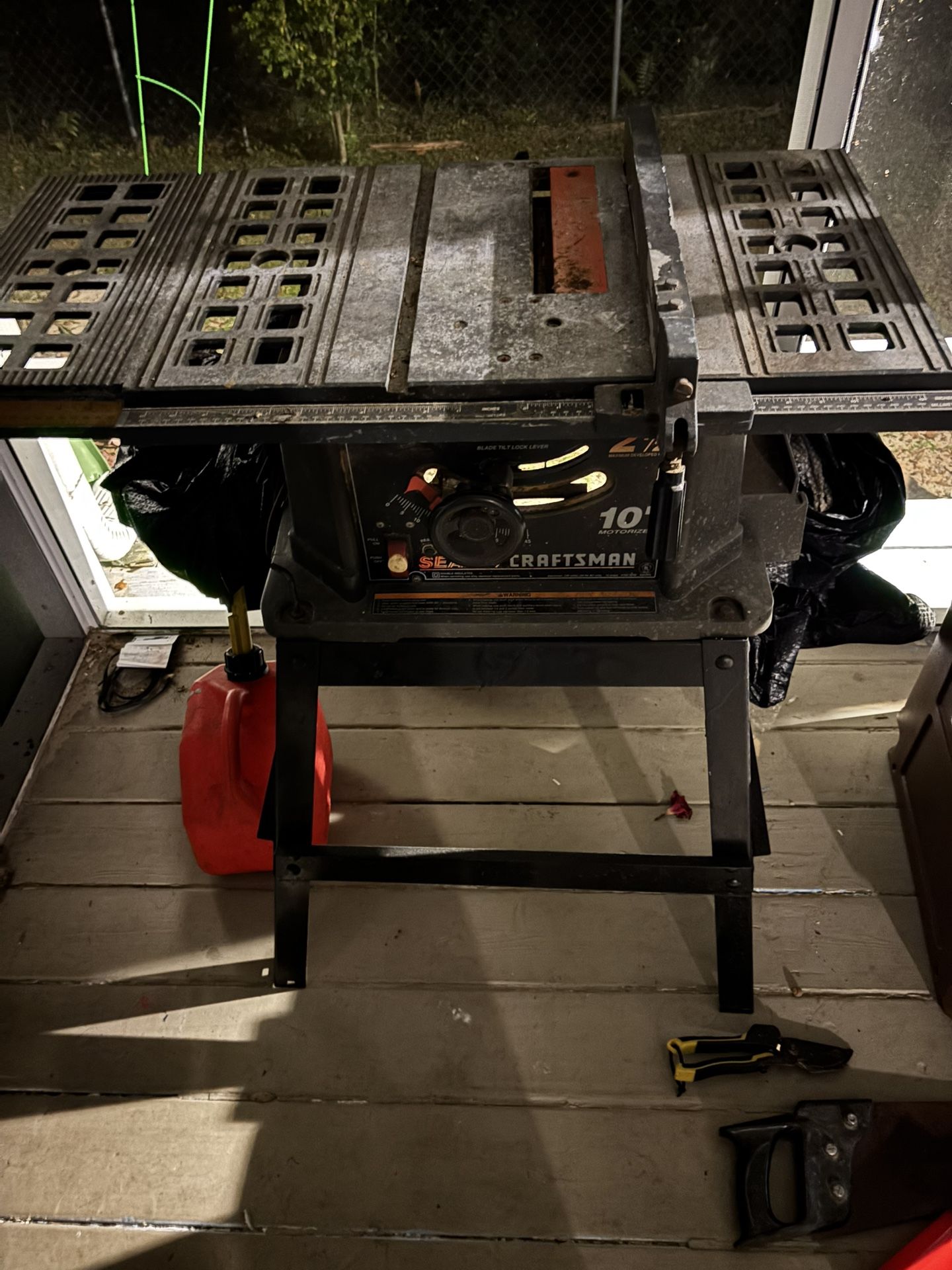 Craftsman 10” Table Saw – 2.5 HP – Used