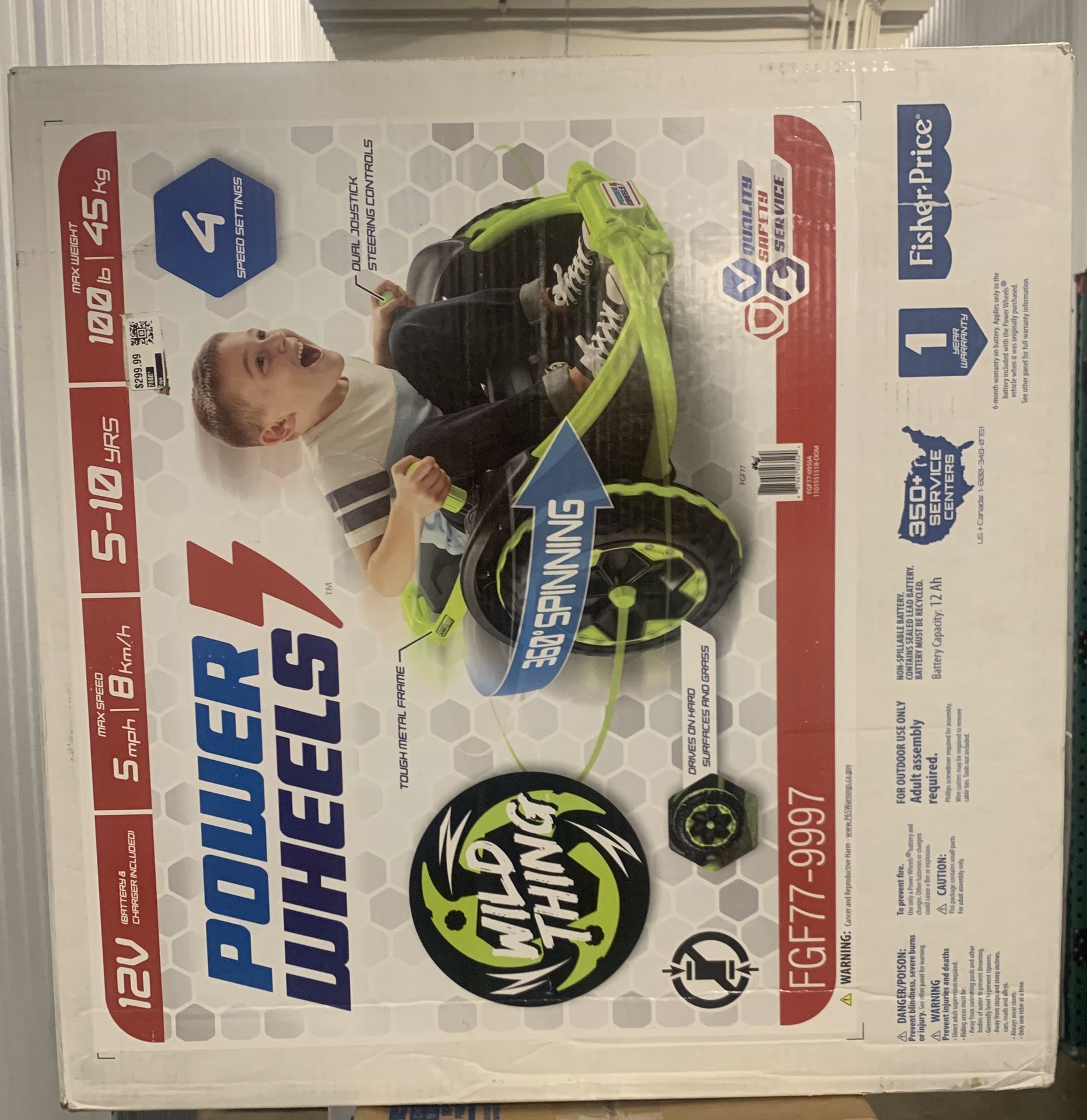 Electric Power Wheels Wild Thing - Green
