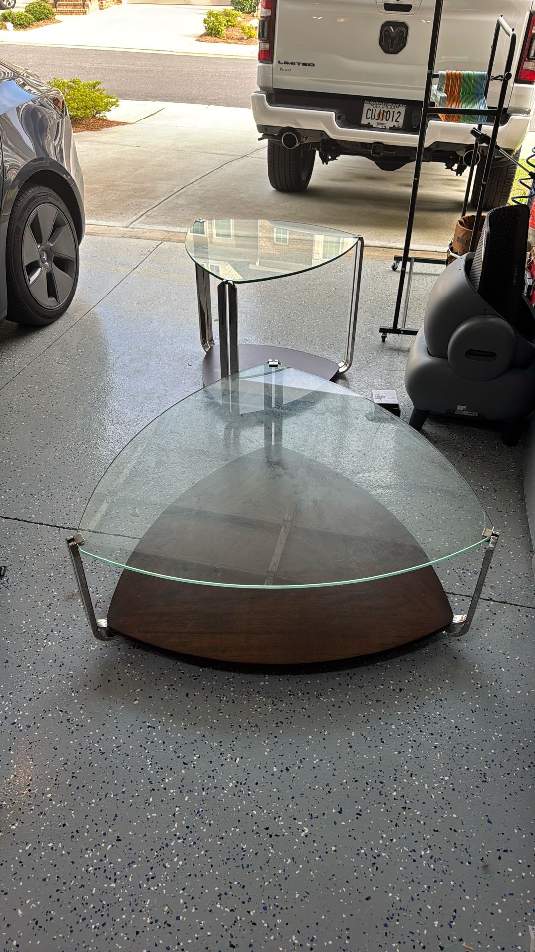 free glass side tables