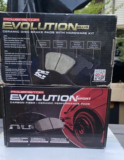 Power Stop Z23-1734 Z23 Evolution Sport Rear Brake Pad Set with Hardware Kit