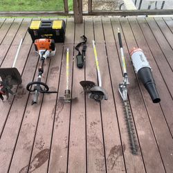 Stihl Kombi KM 91R with Multiple Attachments for Sale!