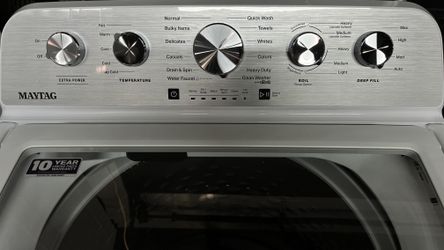 Maytag Top-Load Washer Total Capacity: 4.8 cu. ft. In White