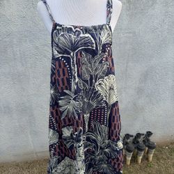 New Tori Richard Urban Oasis Sander Dress Navy Blue Women's Small