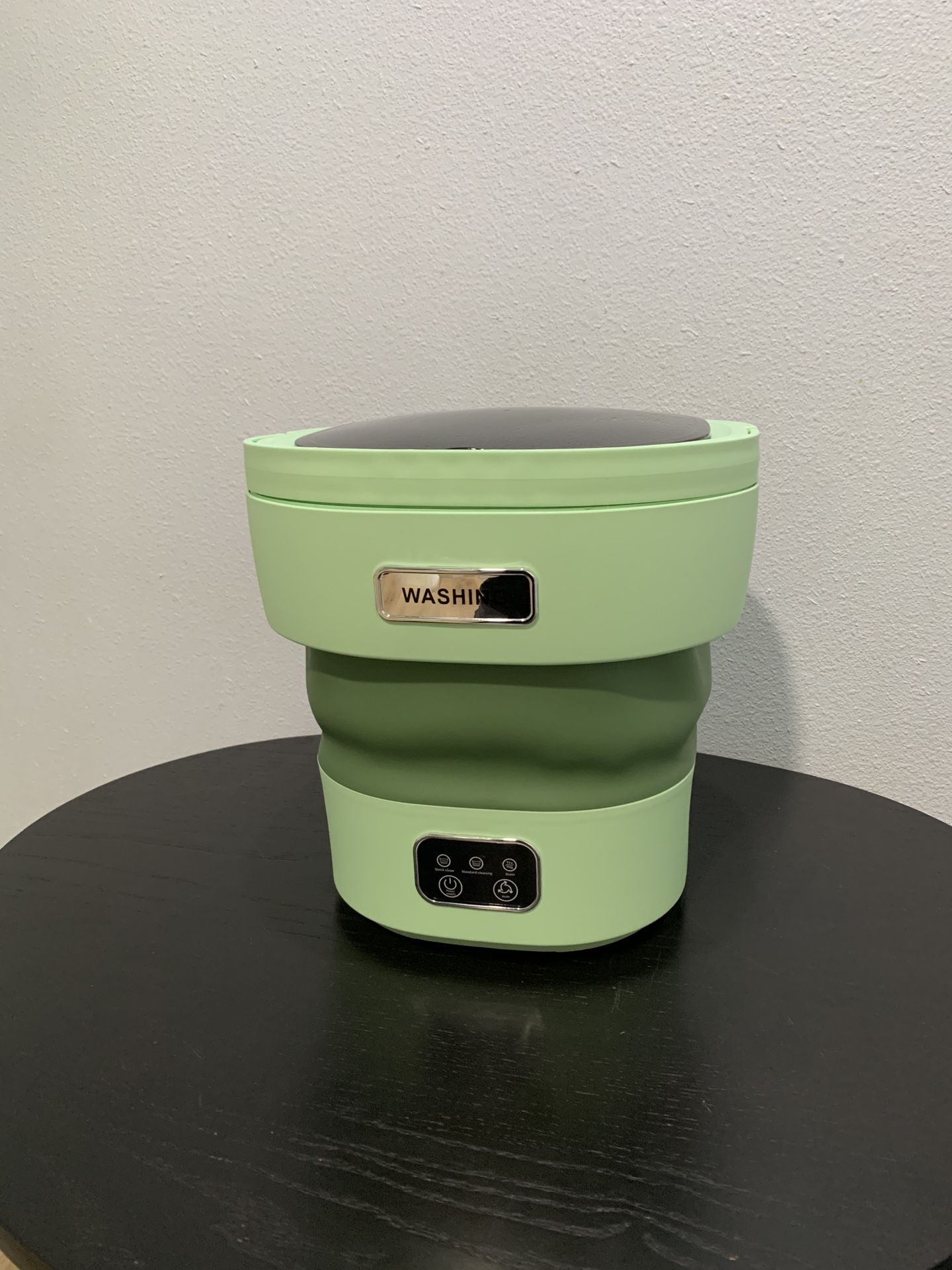 Mini Foldable Washer - 18L 60W Portable Mini Washing Machine with Spin, 3 Modes Deep Cleaning for Underwear, Socks, Mini Foldable Washer (Green)