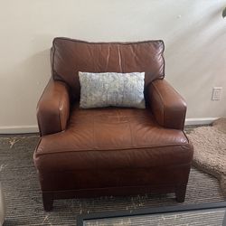 Ethan Allen Leather Chair