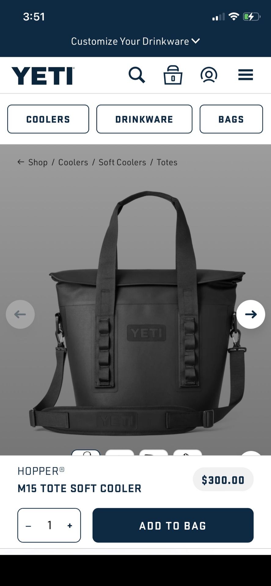 NEW Yeti Hopper M15 Tote Soft Cooler