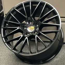 Gloss Black Wheels for Panamera or Cayenne 22'' Staggered 22X10'' 22X11'' with Tires