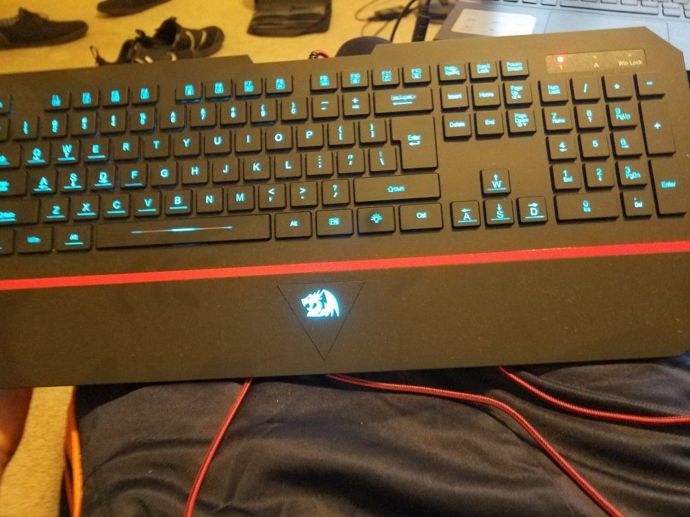 Cool Gaming Keyboard with Generic Mouse. Used once.