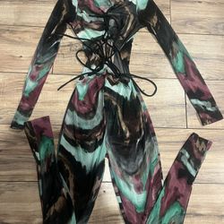 Mesh jumpsuit large