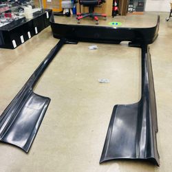 2006 -2011 HONDA CIVIC REAR LIP & side skiers HFP STYLE POLYURETHANE NEW HARDWARED INCLUDED