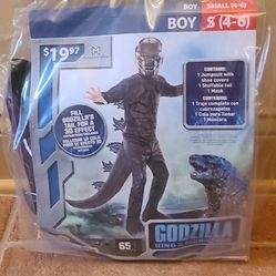 Godzilla boys Sz 4-6 Halloween Costume 