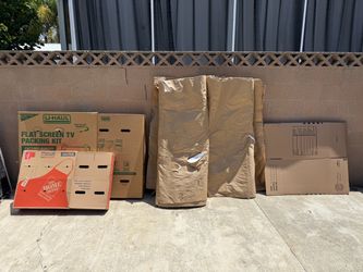 Moving Supplies LCD OLED Plasma Television TV Box Cardboard Packing Boxes Wrapping Paper Pads