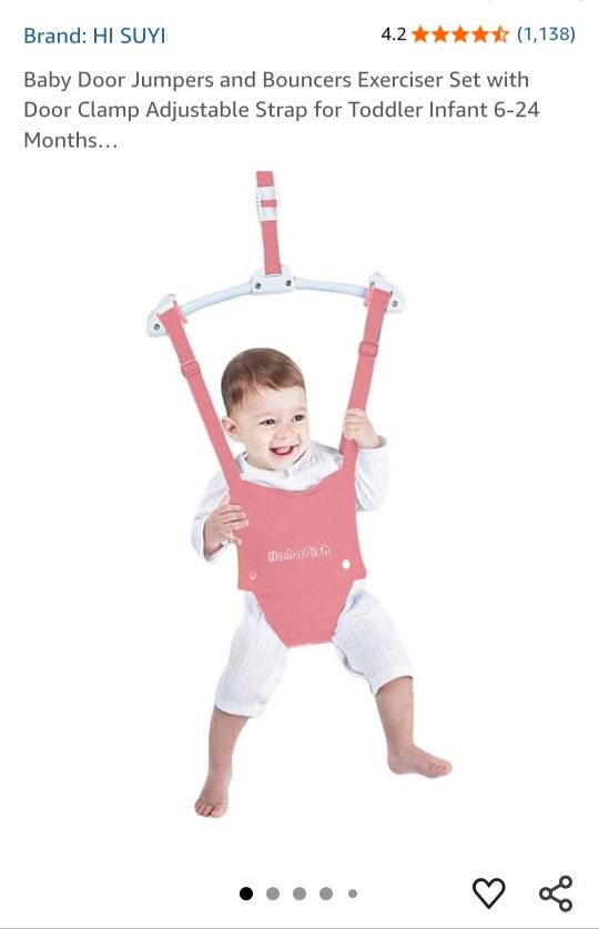 Pink Baby Door Jumper