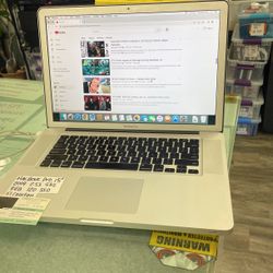 MacBook Pro 15” 2009 8gb 120 ssd  $170
