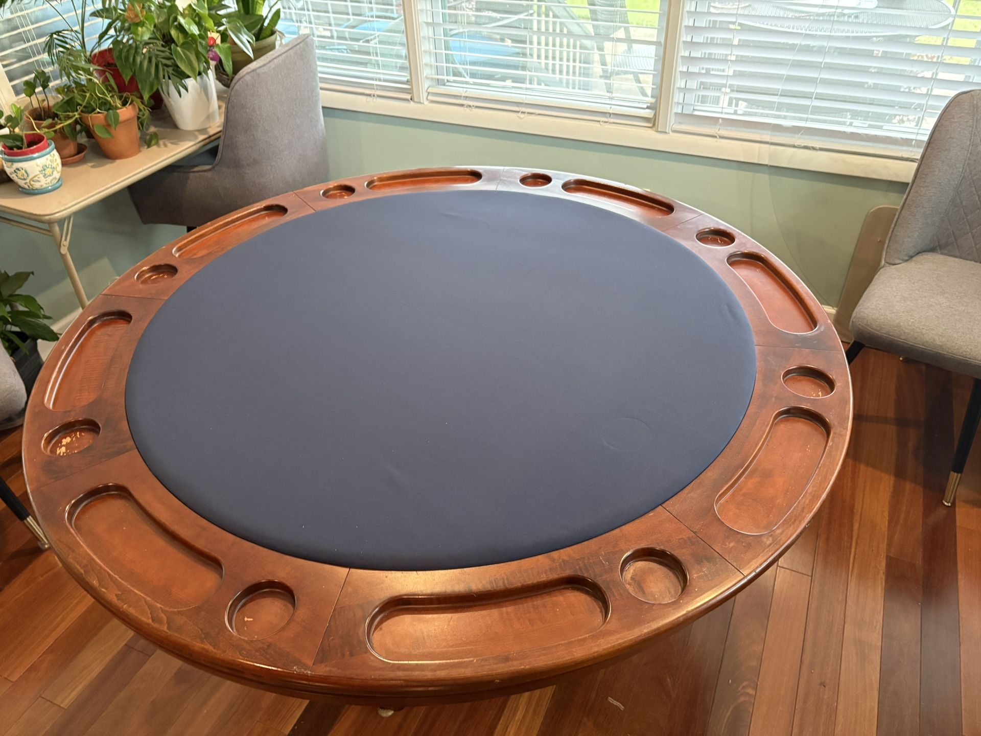 60” All Wood Poker - Card/Game  -Dining Table