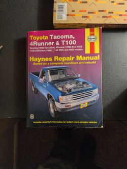 Toyota Tacoma 4Runner & T100 Haynes Repair Manual