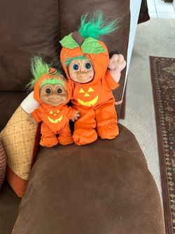 Vintage Russ Halloween Troll dolls