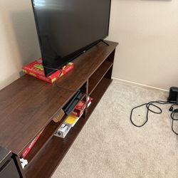 Dark Wood Tv Stand For Sale Or Trade