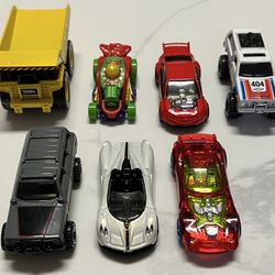 Hotwheels (5) + Mattel (1) + Tonka (1) Lot 