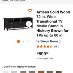72” Tv Media Stand 