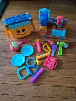 Play Doh Picnic and Work Bench Sets