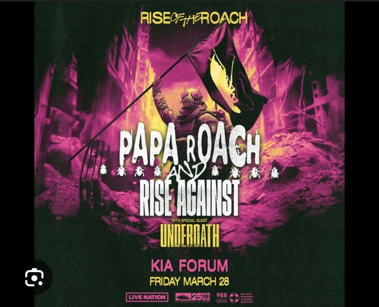 2 Tickets to Papa roach And Rise Against