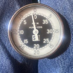 Stewart Warner Vintage Hand Held Tach, Vintage 4000 RPM Hot Rod, Flat Head