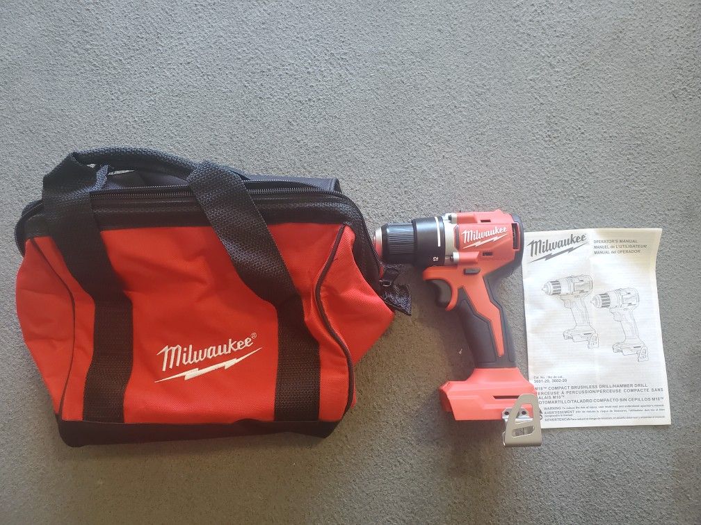 Brushless Milwaukee m18 Drill tool only