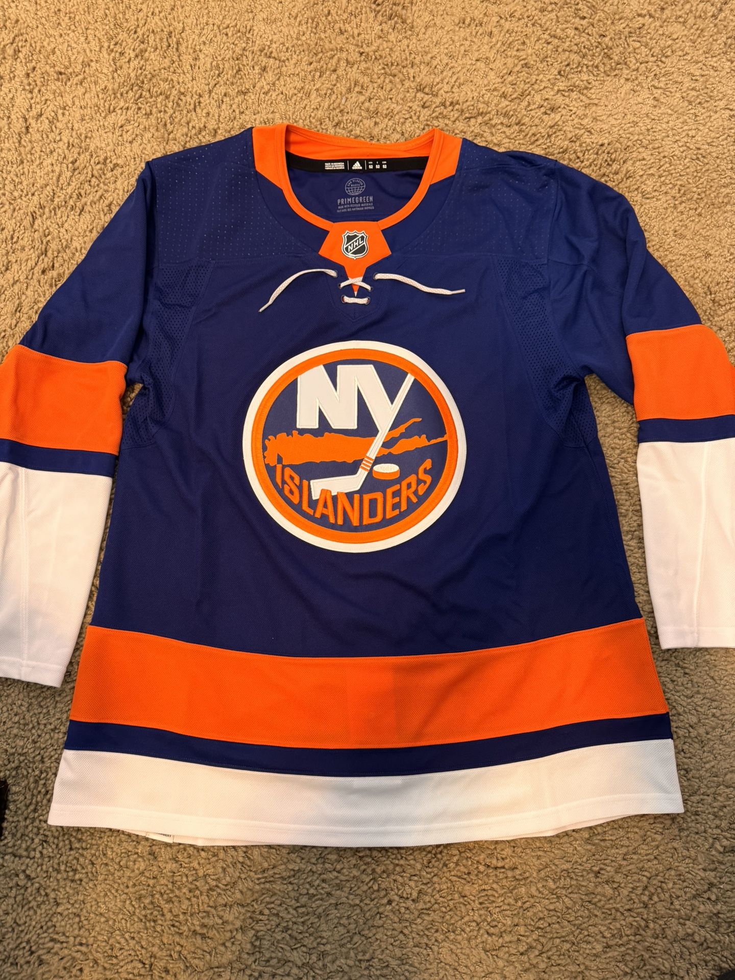 adidas NHL New York Islanders Authentic Hockey Jersey Stitched GT5618 Size 52