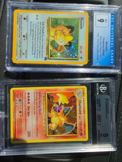 Mint 9 Meowth Black Star Mint 9 2016 Charizard
