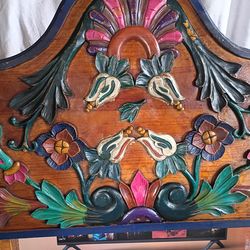 TWIN SIZE HEAD BOARD ACOUSTIC.