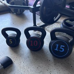 Brand new Kettlebells 5lbs,10lbs and 15lbs for $40