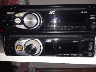 2 jvc radios
