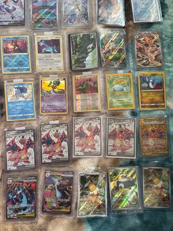 Pokemon cards in top loaders for sale