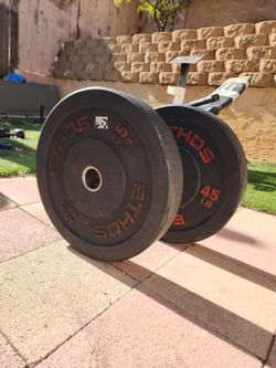 ETHOS 45 LB Olympic Bumper Plates