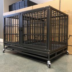 42” Heavy Duty 🐕‍🦺 Dog Kennel Cage Crate! 🐩🐶🐾‼️🙌 NEW