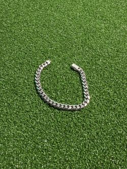 8MM CUBAN BRACELET 925 SILVER