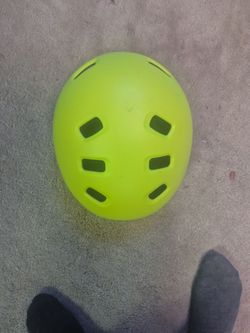 Neon Yellow Vented Helmet