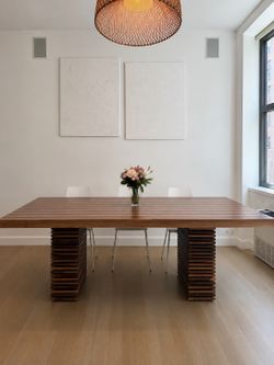 Crate & Barrel Paloma II Reclaimed Wood Dining Table – Seats 8–10