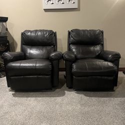 Black Leather Rocker Recliner