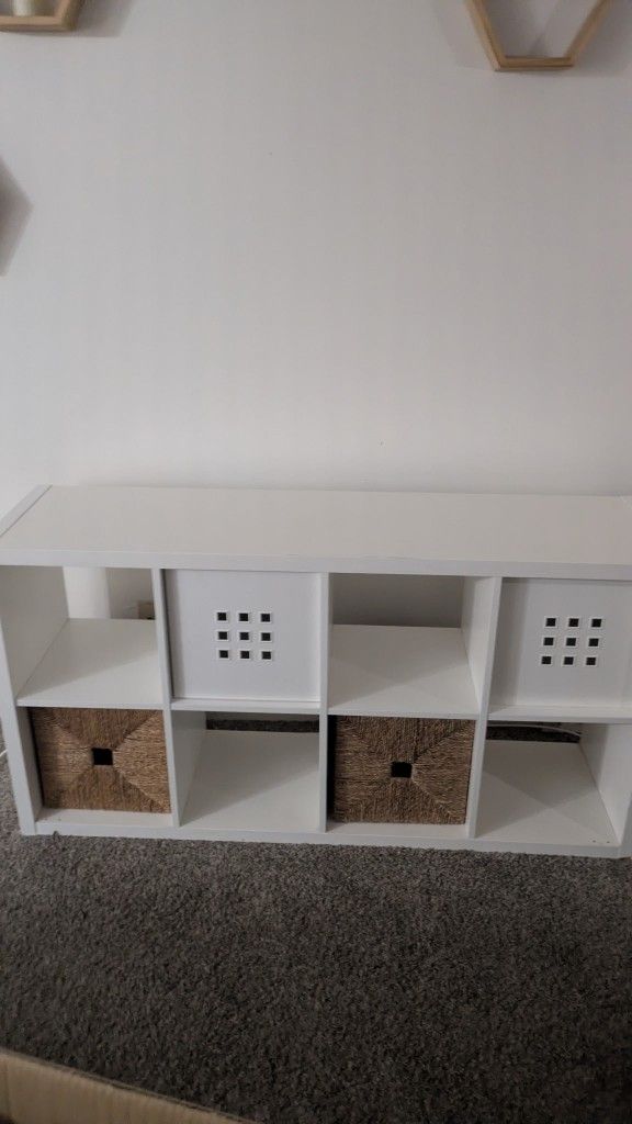 Entertainment Center With Stylish Storage