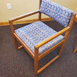 Wood Framed Office Chairs - 4
