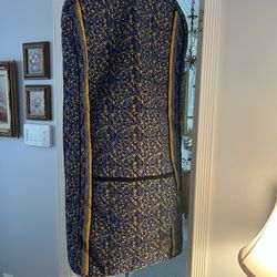 Shabby Chic Floral Blue Garment Bag 