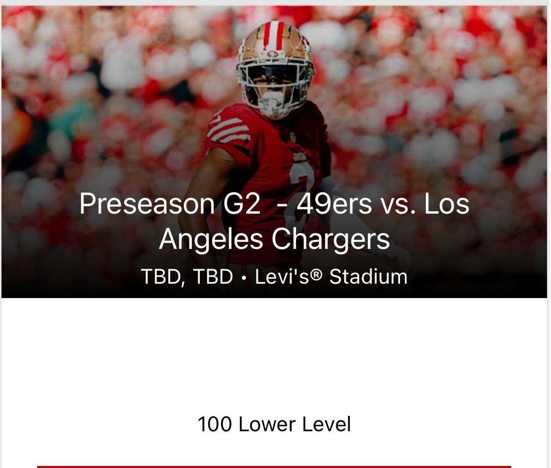 Chargers vs 49ers